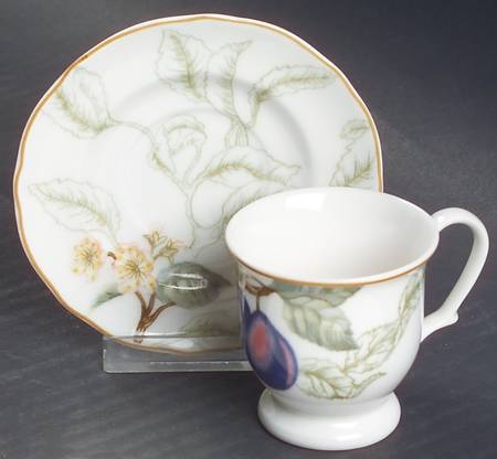 Summer Grove Footed Demitasse Cup & Saucer Set