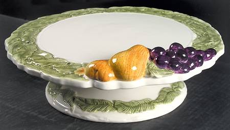 Summer Grove 12" Diameter Pedestal Cake Stand