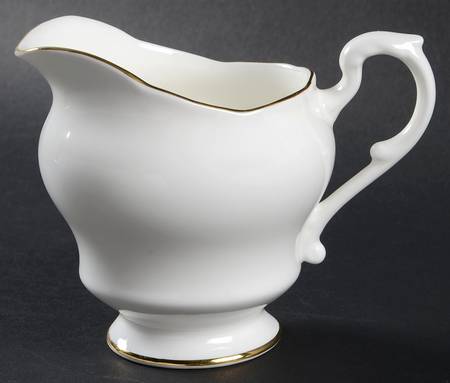White and Gold Creamer