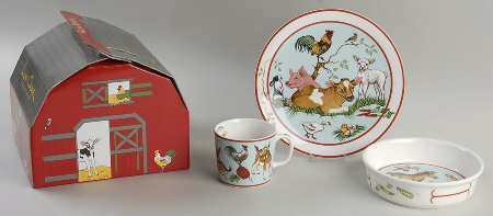 Barn Dance (3 Pc) Boxed Child's Set (Child Bowl, Plate & Mug)