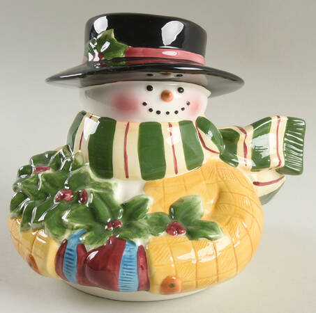 Frosty Snowman Lid for Cookie Jar