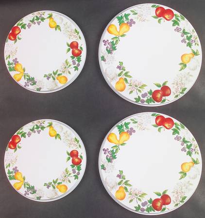 Chutney (Set/4) Tin Stove Covers-2 8" & 2 10" Round Covers