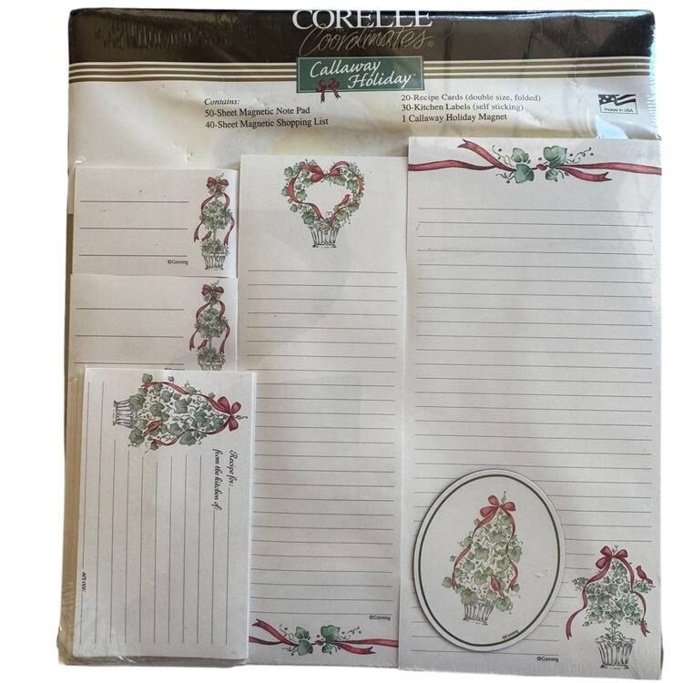 Callaway Holiday (Corelle) Stationery Set
