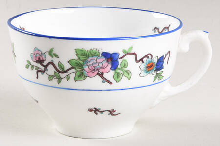 Corea (Blue Trim) Flat Cup