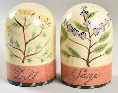 Culinary Herbs Salt & Pepper Set