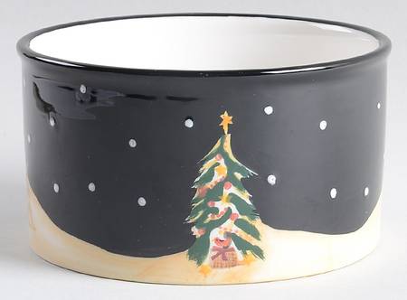 Midnight Tree Dip Bowl (for Dip and Spreader)