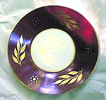 Imperial Impressions Maroon Saucer
