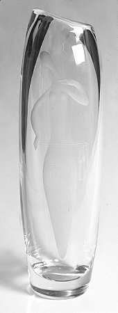 Engraved Vases 11" Bud Vase