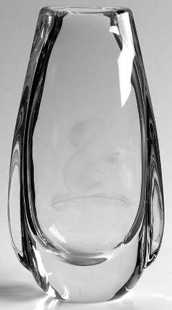 Engraved Vases 7" Bud Vase