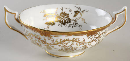 King's Plate Footed Cream Soup Bowl
