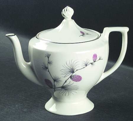 Wild Clover (Coupe, Platinum) Teapot & Lid