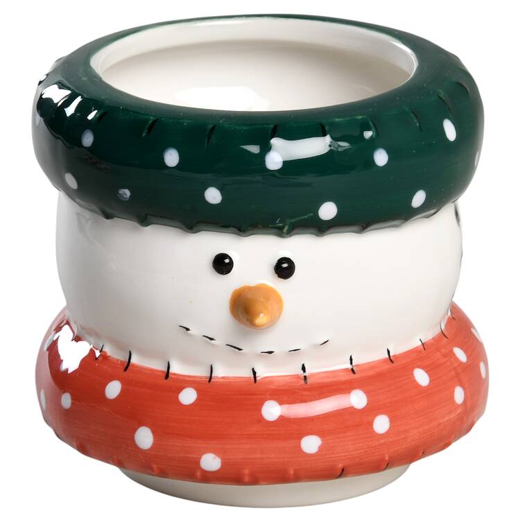 Snowman Stackable Sugar Bowl No Lid