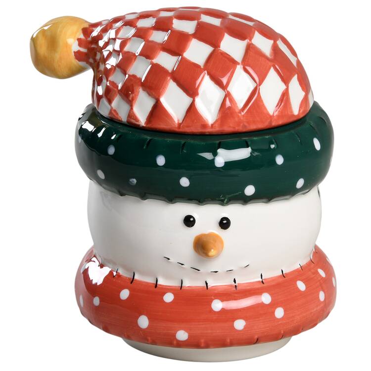 Snowman Stackable Sugar Bowl & Lid by Cook's Bazaar