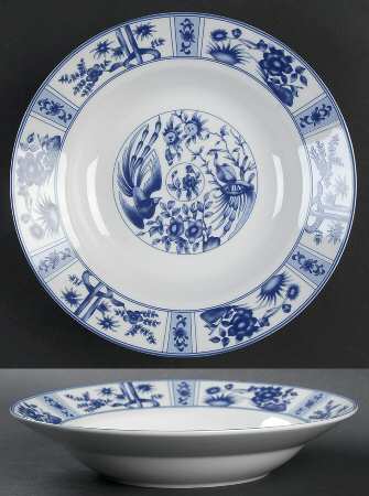 Blue Heron Rim Soup Bowl