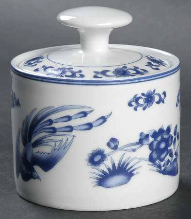 Blue Heron Sugar Bowl & Lid