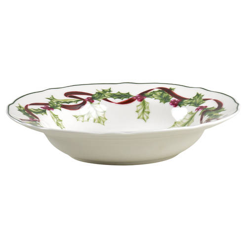 Winter Garland Large Rim Soup Bowl by Charter Club