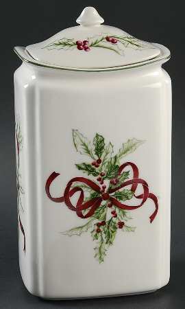 Winter Garland Large Canister & Lid by Charter Club