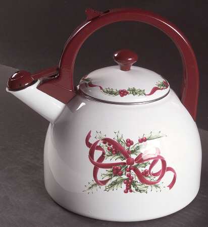 Winter Garland Metal Kettle & Lid by Charter Club