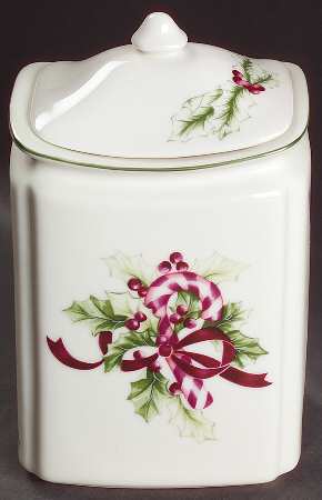 Winter Garland Medium Canister & Lid by Charter Club