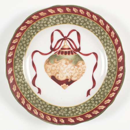 Winter Garland Accent Luncheon Plate by Charter Club