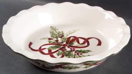 Winter Garland Pie Serving Plate by Charter Club