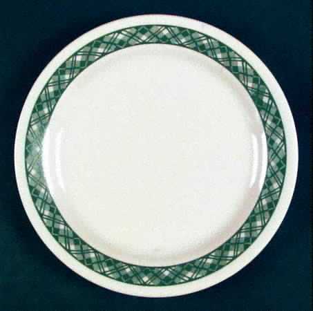 Green Plaid (Corelle) Bread & Butter Plate