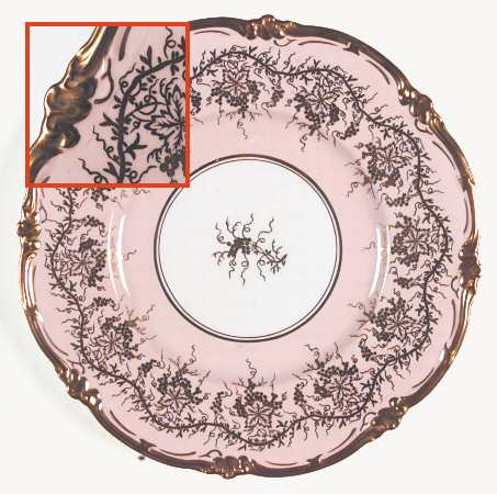 King's Plate Pink Dinner Plate