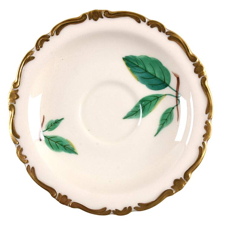 American Fruit Print Saucer for Footed Demitasse Cup