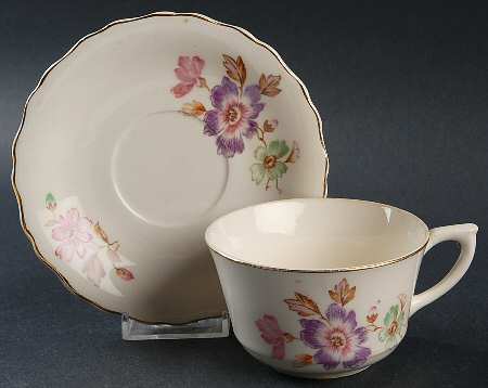 Wildflowers Flat Cup & Saucer Set