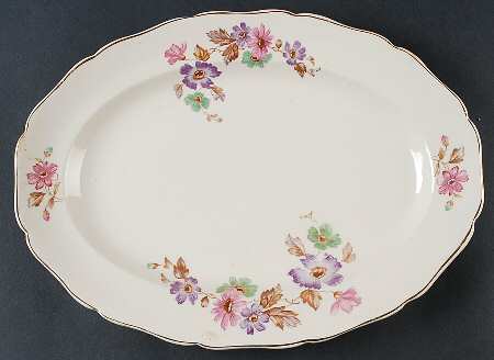Wildflowers 13" Oval Serving Platter