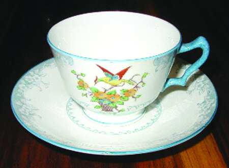 11645 Footed Cup & Saucer Set