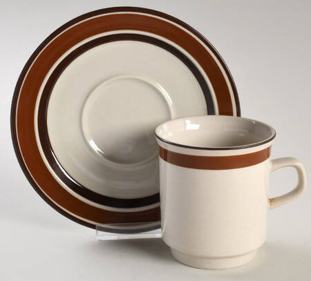 Akey Sienna Flat Cup & Saucer Set