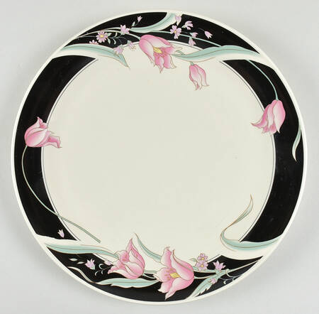 Serena (Cream Background) 12" Chop Plate (Round Platter) by China Pearl