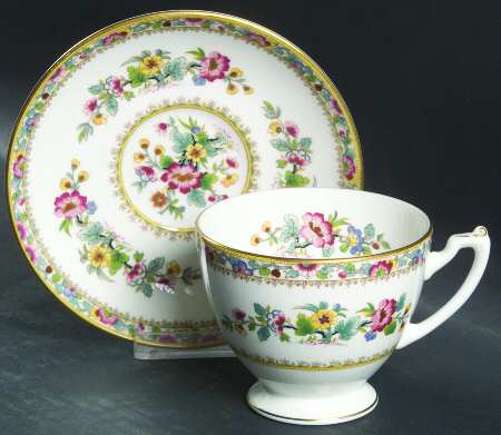Ming Rose (Smooth) Footed Cup & Saucer Set
