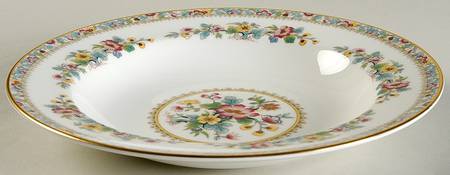 Ming Rose (Smooth) Large Rim Soup Bowl