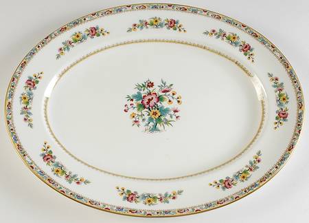 Ming Rose (Smooth) 17" Oval Serving Platter