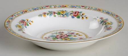Ming Rose (Smooth) Rim Soup Bowl