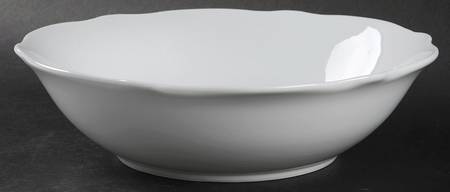 Classic White (Scalloped) 9" Round Vegetable Bowl
