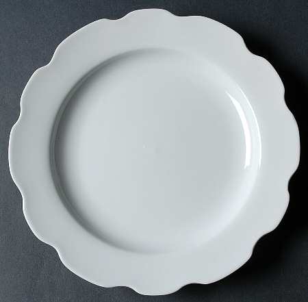 Classic White (Scalloped) Salad Plate