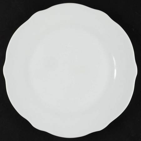 Classic White (Scalloped) Salad Plate