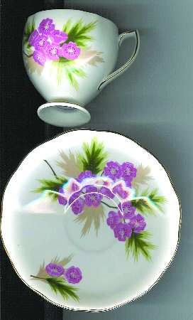 Maytime Footed Cup & Saucer Set