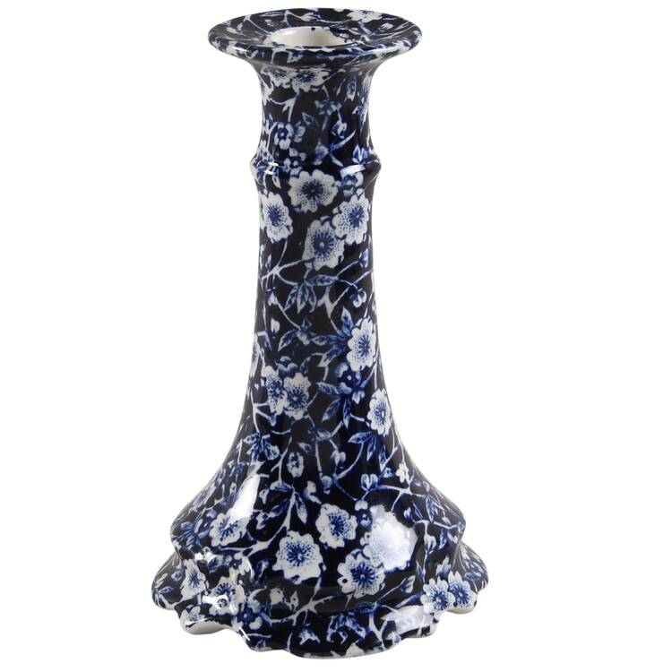 Calico Blue 6" Candlestick