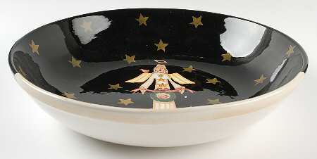Midnight Angel 13" Pasta Serving Bowl