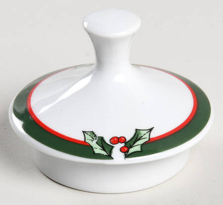 Candleglow & Holly Lid for Sugar Bowl