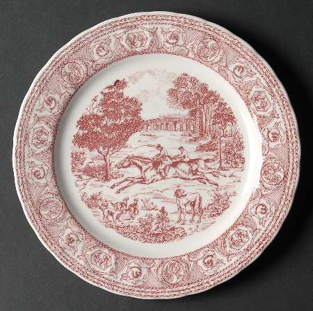 St. George Rose Salad/Dessert Plate