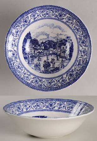 Mainville Blue Soup/Cereal Bowl