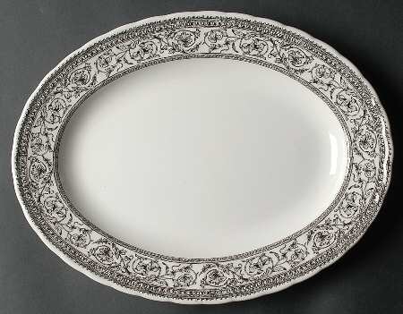 Mainville Black 13" Oval Serving Platter