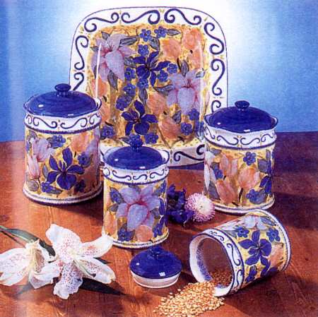 Bouquet (4 Piece) Canister Set (Box Set)