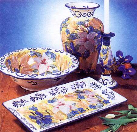Bouquet 15" Large Salad Serving Bowl