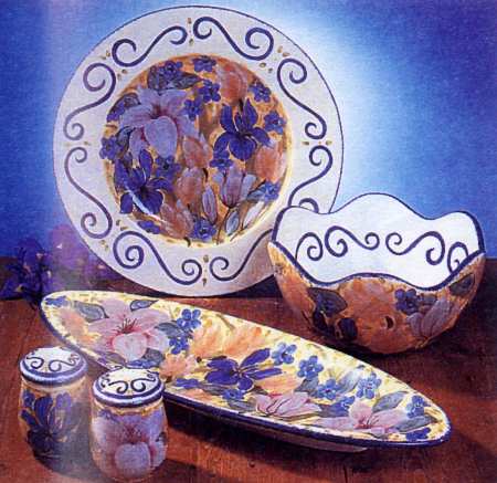 Bouquet Scalloped Bowl